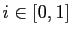 $ i\in[0,1]$