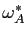 $ \omega_{A}^{*}$