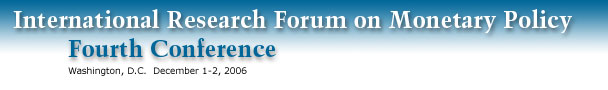 International Research Forum on Monetary Policy: Second Conference, Washington, DC, November 14-15, 2003