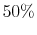  50\%