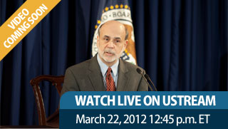 Watch live on Ustream, March 22, 2012 12:45 p.m. EST