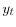  y_{t}