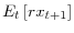  E_{t}\left[ rx_{t+1}\right] 