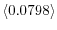  \left\langle 0.0798\right\rangle 