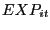 EXP_{it} 