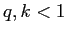  q,k<1