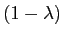 $ (1-\lambda)$