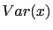 Var(x)