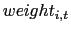 weight_{i,t}
