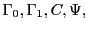  \Gamma_0, \Gamma_1, C, \Psi,
