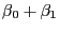 \beta _0 +\beta _1 