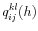 \displaystyle q_{ij}^{kl}(h)