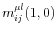  m_{ij}^{\mu l}(1,0)
