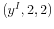  (y^{I},2,2)
