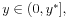  y\in(0,y^{\ast}],
