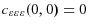  c_{\varepsilon \varepsilon\varepsilon}(0,0)=0