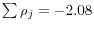 \sum {\rho _j } =-2.08