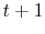  {{t+1}}