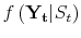  {{f\left(\mathbf{Y_t} \vert S_t \right)}}