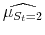 \displaystyle \widehat{\mu_{S_t=2}}