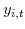  y_{i,t}