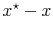  x^{\star}-x