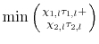  \min\left(\chi_{1,l}\tau_{1,l}+ \atop \chi_{2,l}\tau_{2,l}\right)