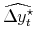  \widehat{\Delta y_{t}^{\star}}