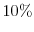  10\%