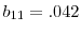  b_{11} = .042