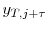  y_{T,j+\tau}
