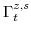  \Gamma^{z,s}_{t}
