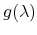  g(\lambda)