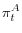 \pi _t^A 