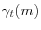 \gamma _t (m)