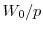  W_0/p