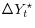  \Delta Y_t^\star