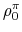  \rho_{0}^{\pi}