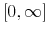  [0,\infty]