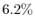  6.2\%