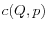 c(Q,p)