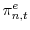  \pi_{n,t}^{e}