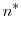 \displaystyle n^{\ast}