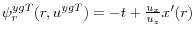 \psi _r ^{ygT}(r,u^{ygT})=-t+\frac{u_x }{u_z }x'(r)