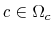  c\in\Omega_{c}
