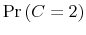  \Pr\left( C=2\right) 