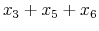 \displaystyle x_{3}+x_{5}+x_{6}