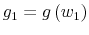  g_{1}=g\left( w_{1}\right) 