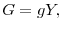  % G=gY,