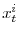  x_{t}^{i}